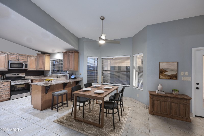 Eat-in Kitchen virtually staged