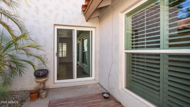Bedroom access to the Patio