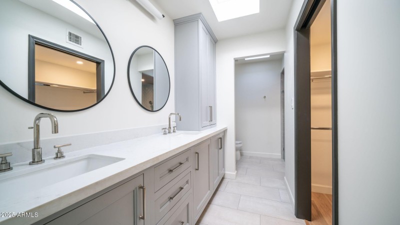 Primary Ensuite. Dual vanities. Walk-in