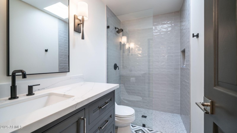 New Guest Bath with gorgeous tile