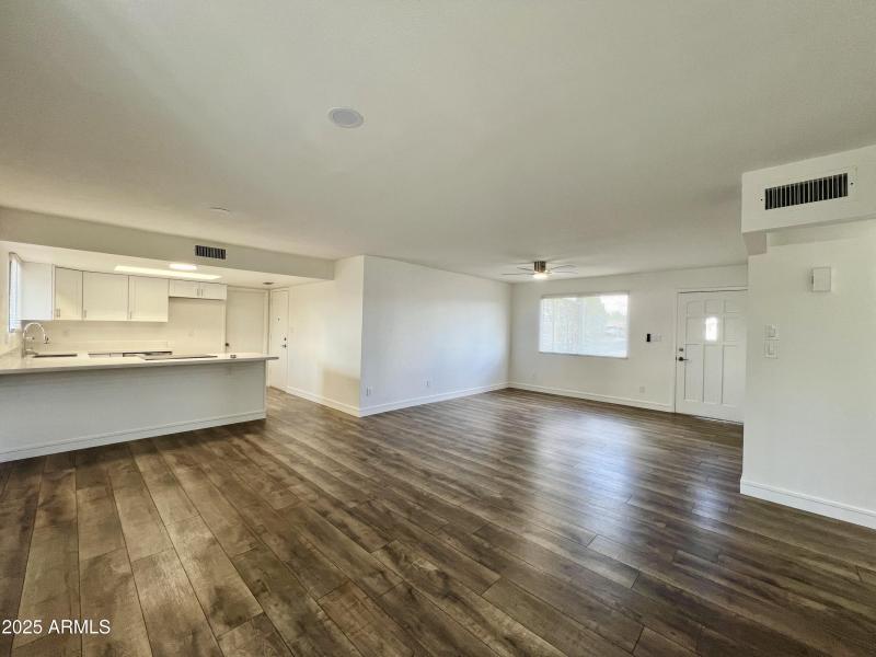 Dinning room looking into living room