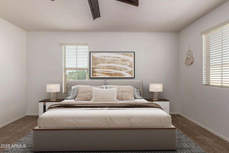 Virtually Staged - Primary Bedroom