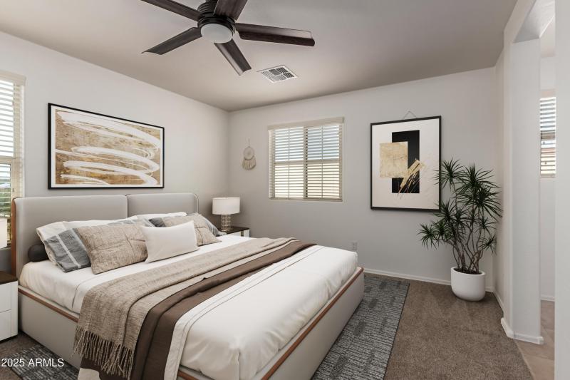 Virtually Staged - Primary Bedroom