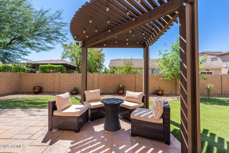 Pergola with lights