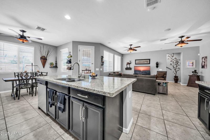 Kitchen island with sink
