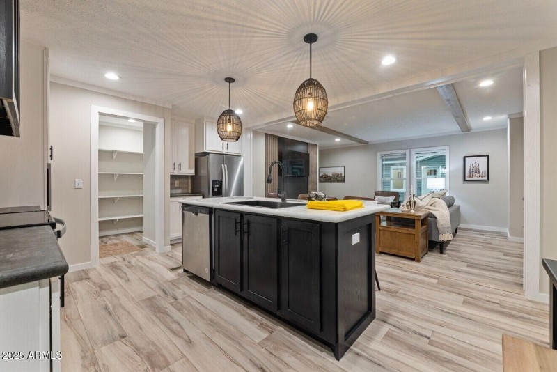 ATMOS view from Kitchen to Living Room