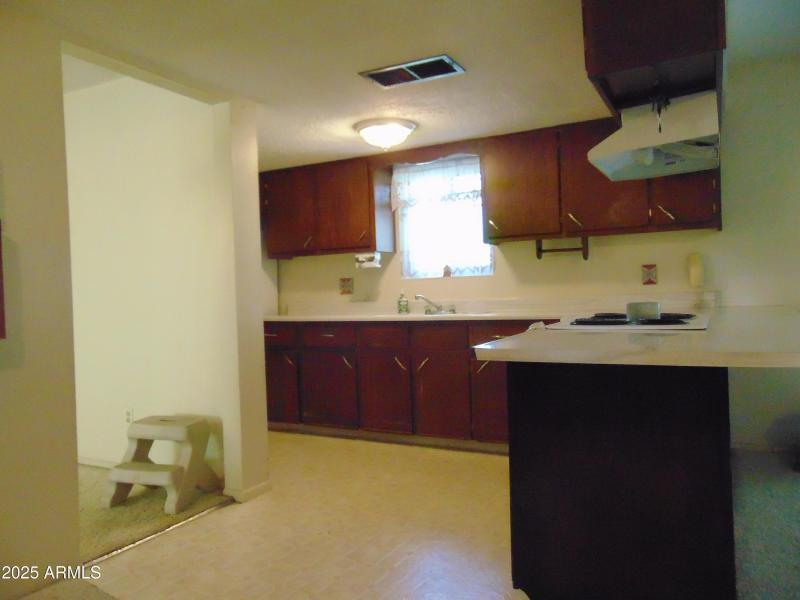 Kitchen from eat in kitchen area