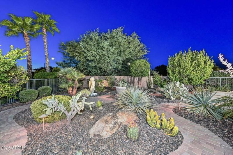 Night-Backyard-Walking Path