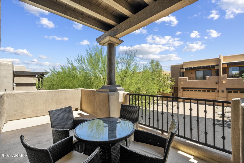 Private front balcony