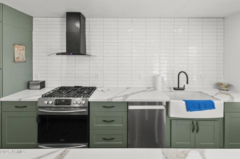 stainless steel appliances