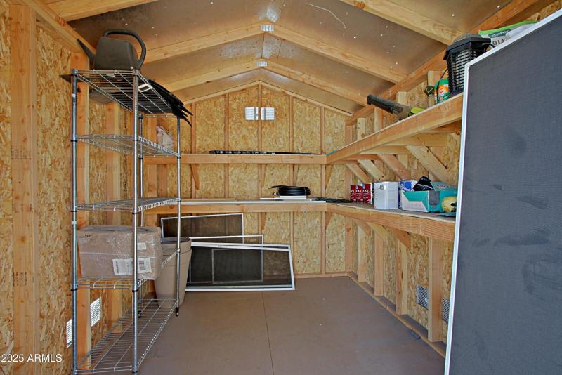 Storage Shed Interior