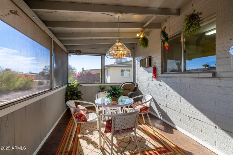 Enclosed patio