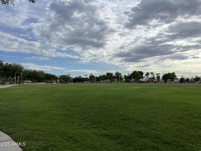 Grass areas throughout community