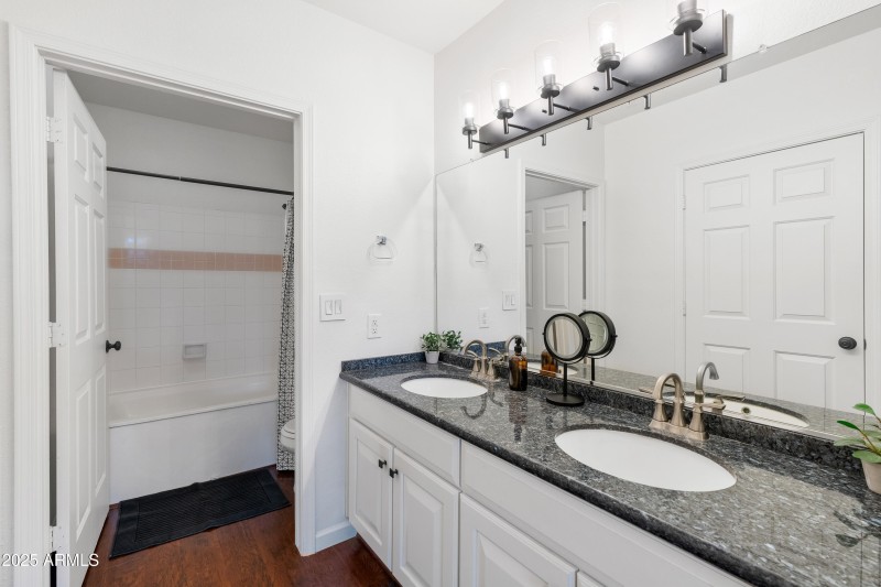Primary Bathroom with Dual Vanities