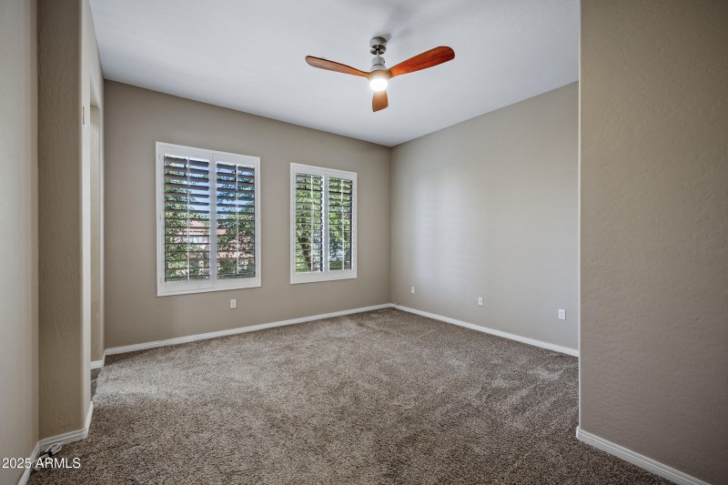 Spacious primary bedroom
