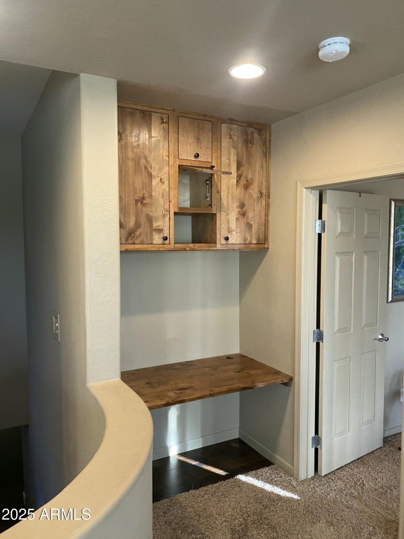 Custom desk and soft-close cabintets