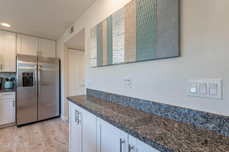 Granite topped coffee bar