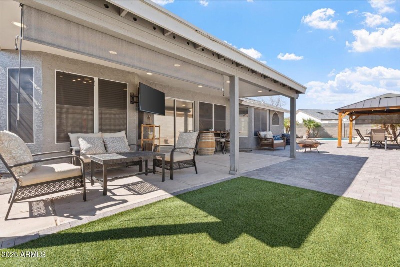 Covered patio