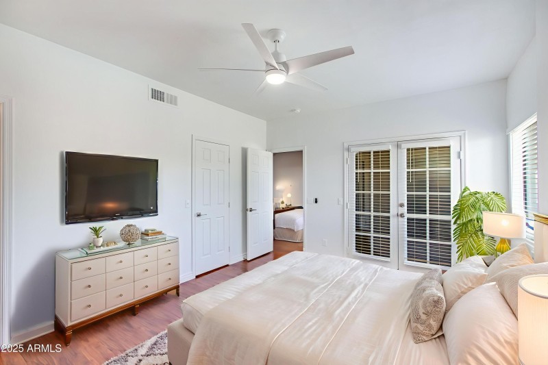 Virtually Staged Primary Bedroom