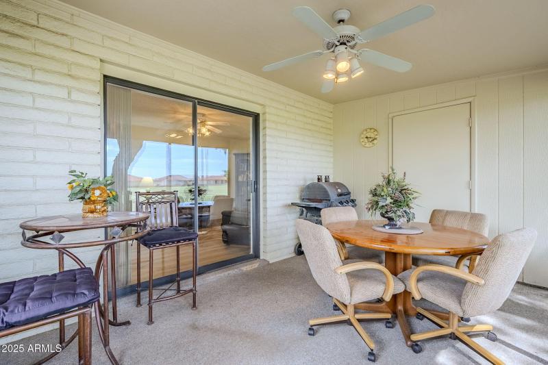 Screened Room with Golf Course Views