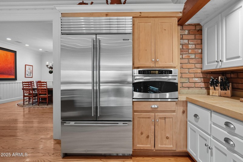 Refrigerator & Built in Microwave