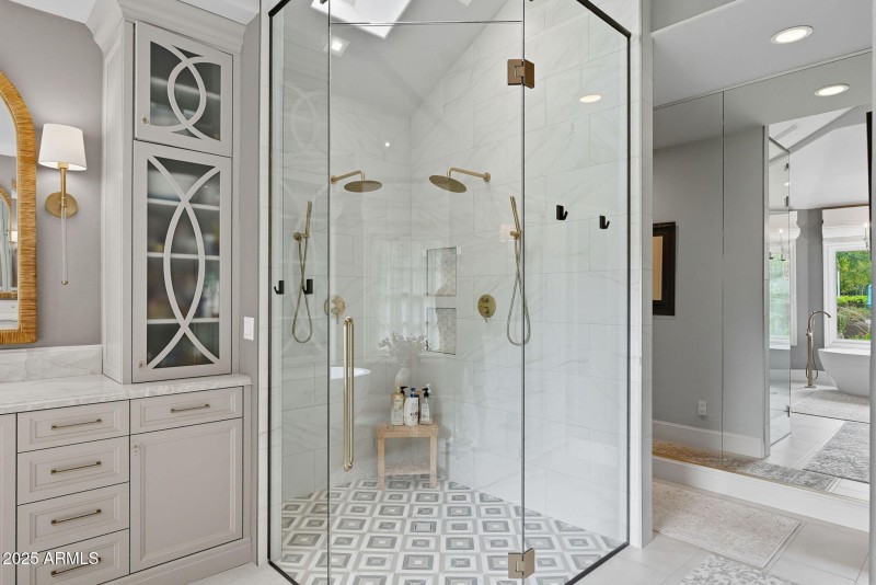 Glass Step in Shower