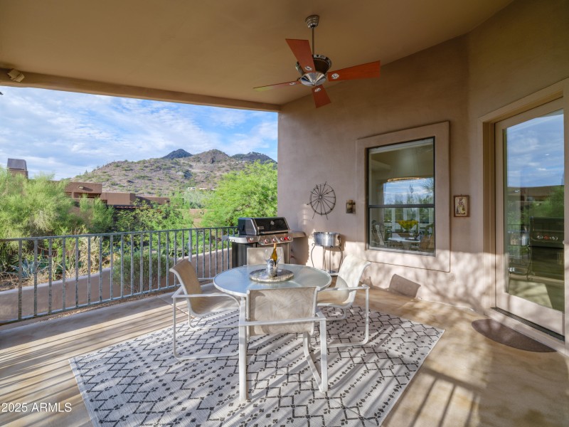 Private Patio by Kitchen