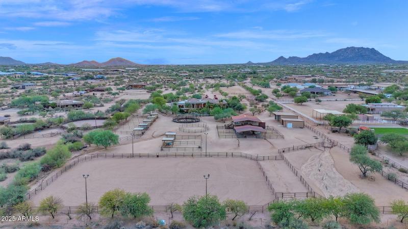 Drone looking West