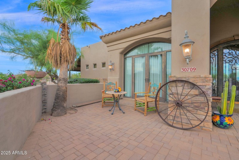 Large front patio