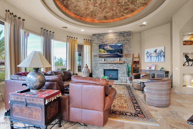 Coffered ceiling elegance