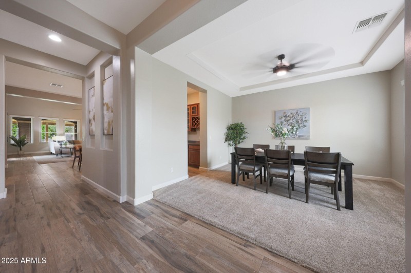Formal dining area