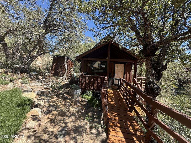 Walkway to laundry room