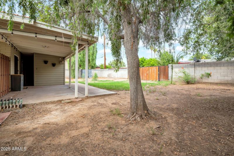 mature landscaping