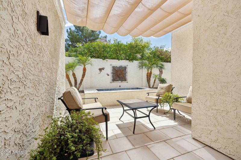 Covered custom back patio