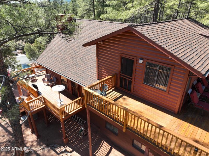 Decks Surrounding Cabin