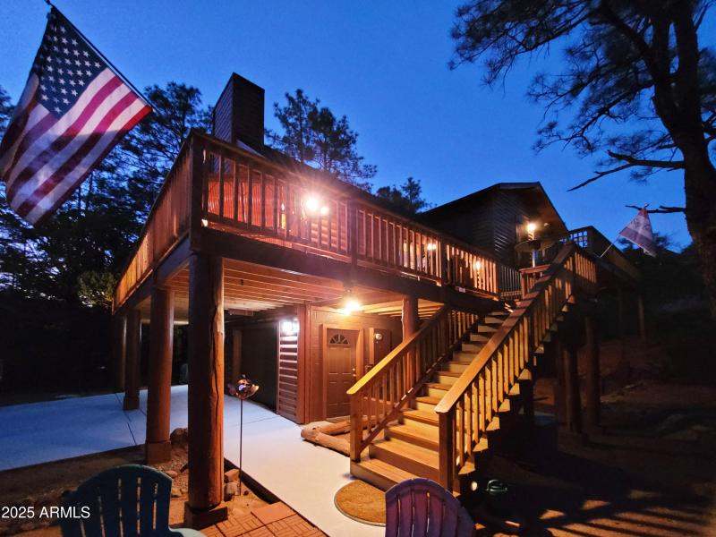 Steps to your beautiful cabin