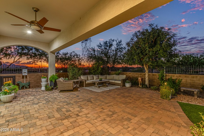 Backyard patio
