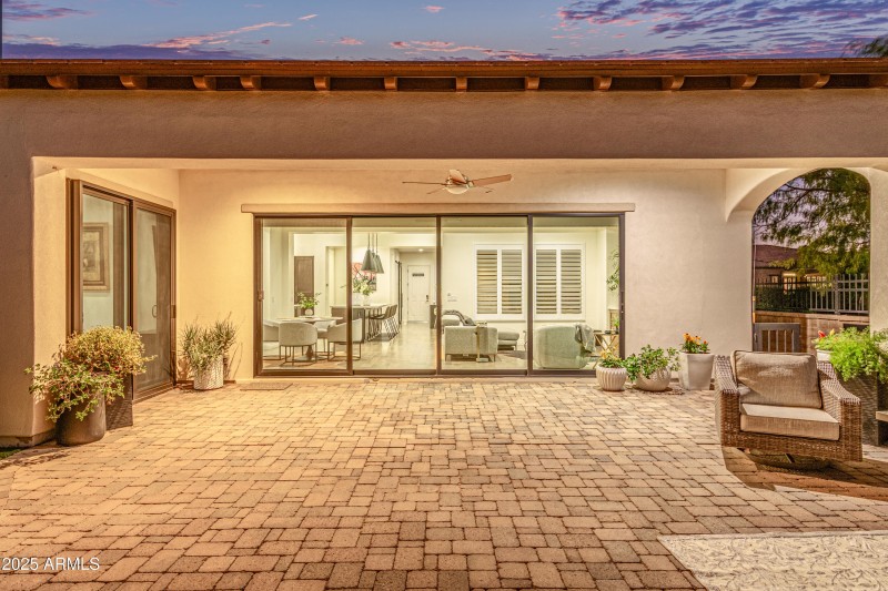 Backyard patio