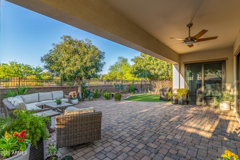 Backyard patio