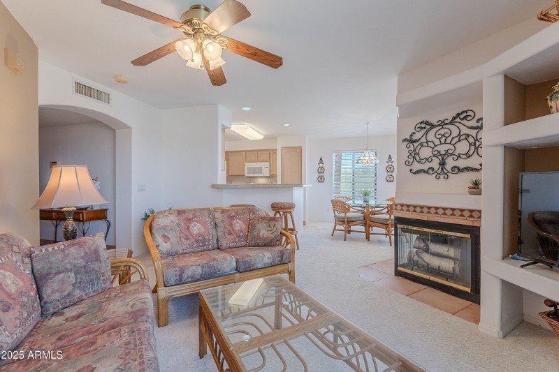 Two-Sided Fireplace