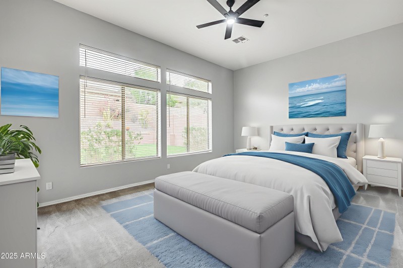 Primary Bedroom - Virtually Staged