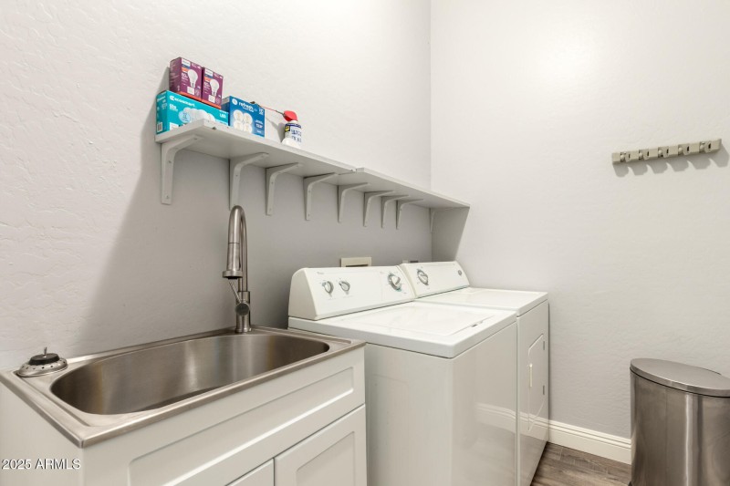 Laundry with sink