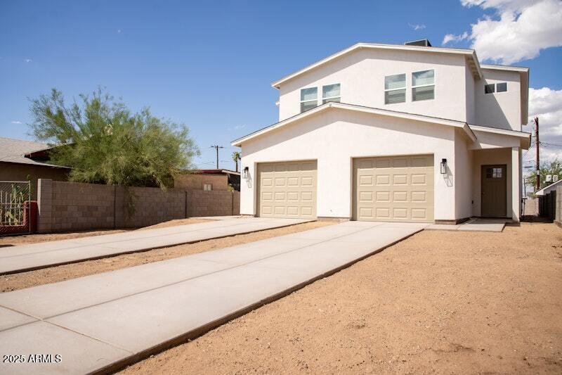 Garage and Long Driveway