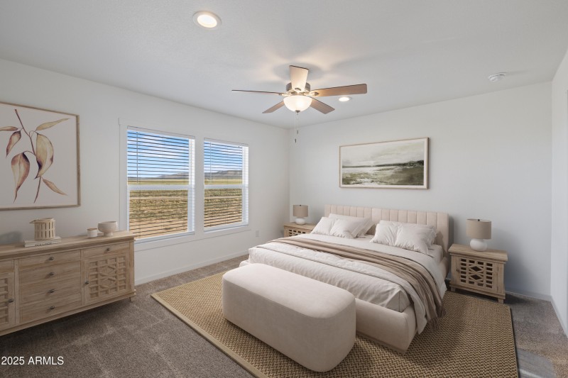 Primary Bedroom--virtually staged