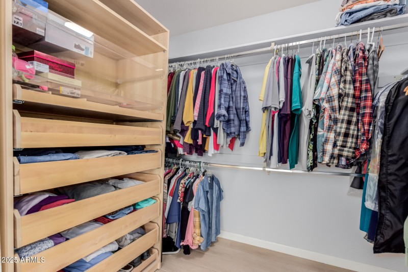 Primary walk in closet