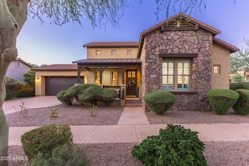 Front of Home at Twilight