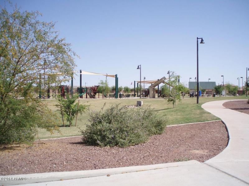 Community park with pool