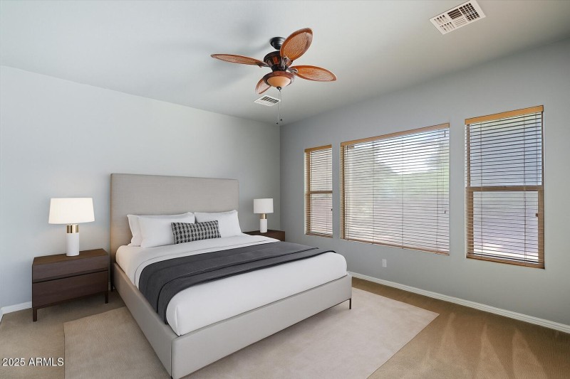 Master Bedroom staged
