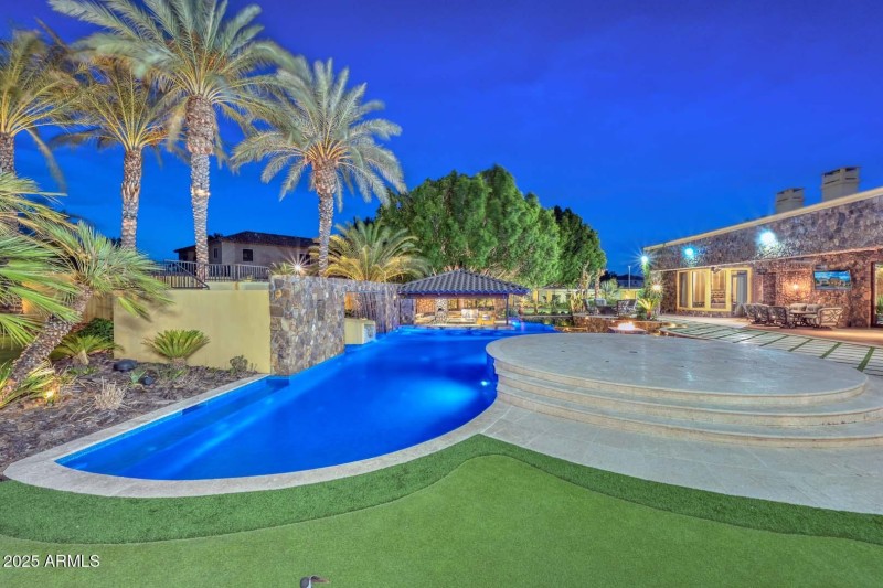 Night-Backyard-Pool