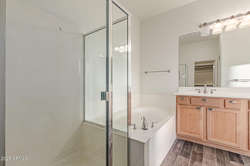 Separate Tub + Shower